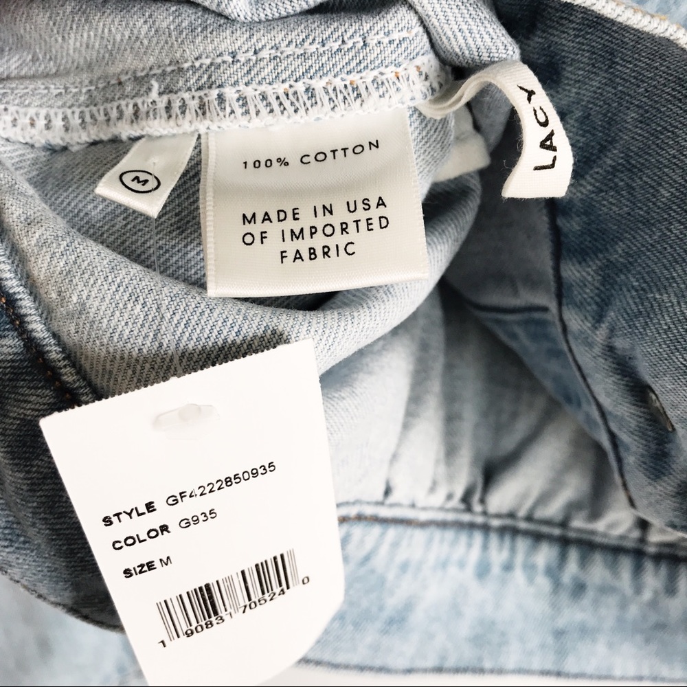 GRLFRND Lacy Cropped Denim Jacket - Picture 14 of 15